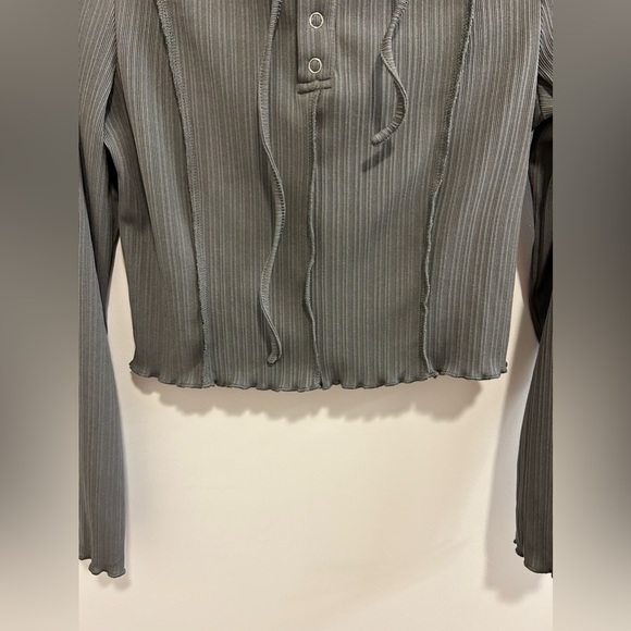 🍁Like New CIDER Ribbed Cropped Long Sleeve - Picture 8 of 9